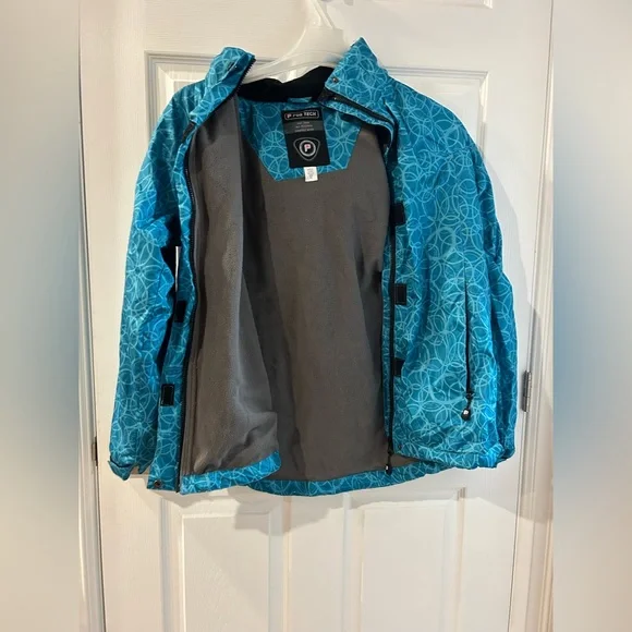 Blue fleeced lined Jacket - Picture 4 of 6